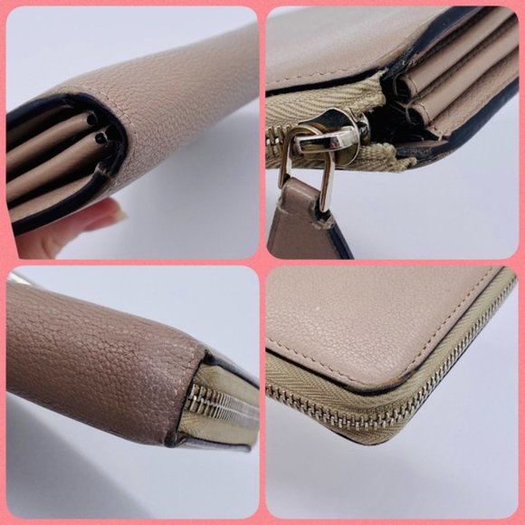 Louis Vuitton Grained Veau Cachemire Comete V Zippy Wallet Grey MI3165 +Dust Bag - Picture 15 of 15